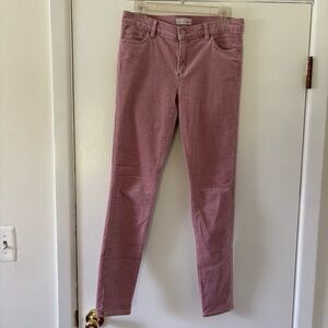 Loft Modern Skinny corduroys light pink